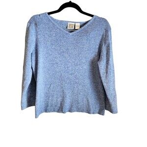 VTG Field Gear Sweater L 100% Cotton Made in Australia NWT Deadstock Blue V-Neck